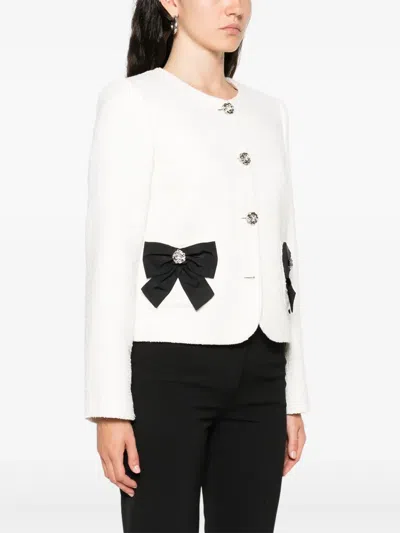 Nissa Bouclé Jacket In White