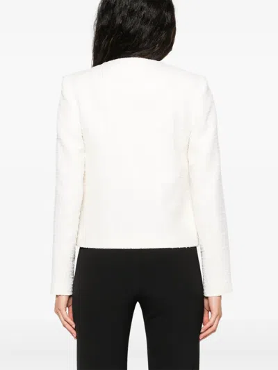 Nissa Bouclé Jacket In White
