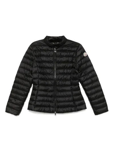 Moncler Polyamide Igelle Jacket High Collar Quilted In Black