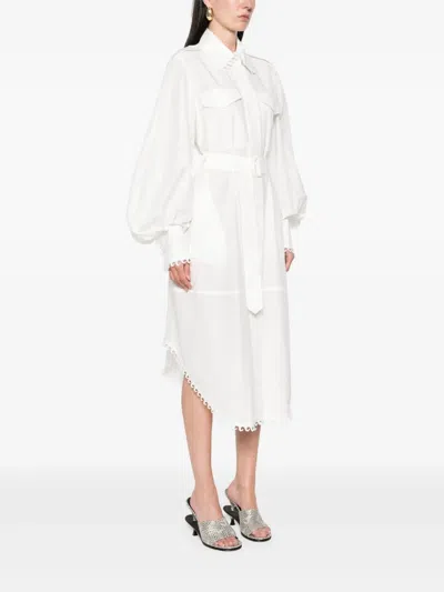 Zimmermann Illuminate Utility Midi Dress In Ivory
