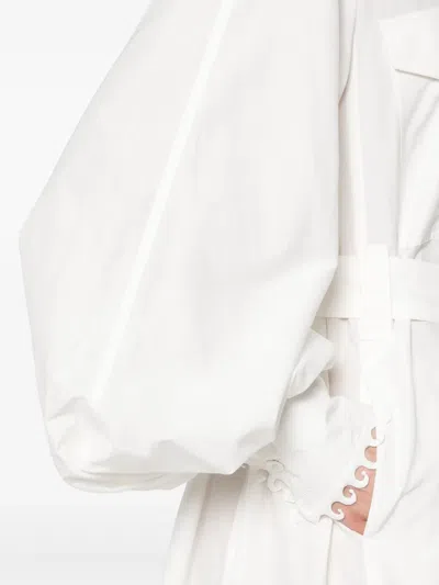 Zimmermann Illuminate Utility Midi Dress In Ivory