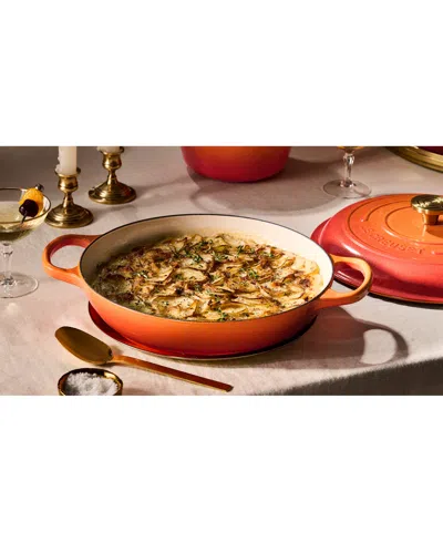 Le Creuset Signature 3.5-qt. Flamme Doree Round Braiser With Crucible Knob In Flamme Dor