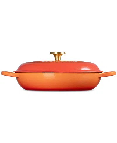 Le Creuset Signature 3.5-qt. Flamme Doree Round Braiser With Crucible Knob In Flamme Dor
