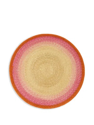 La Doublej Handpainted Sunset Placemats Set Of 2 In Pink