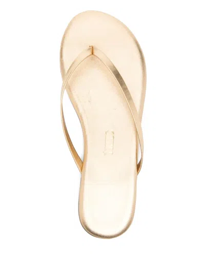 Tkees Lily Mirror Square Toe Flip Flop In Gold