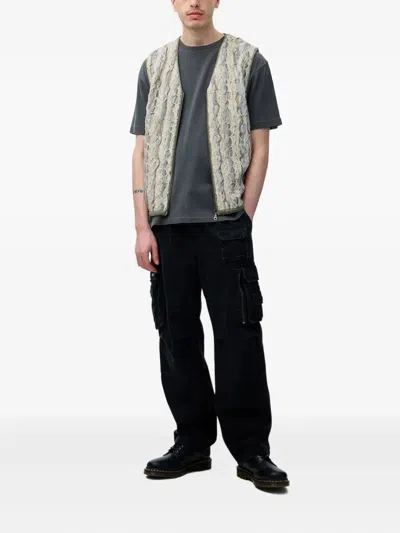 This Is Never That Abstract-print Gilet In Green