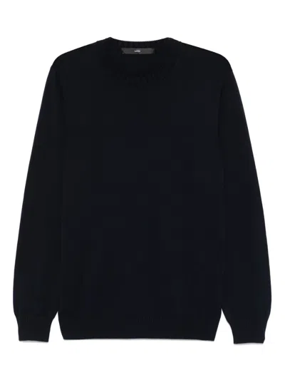 Sapio Fine-knit T-shirt In Blue