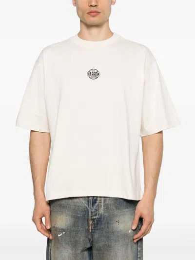 Barrow Crystal-embellishment T-shirt In Neutrals
