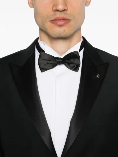 Tagliatore Wool Suit In Black