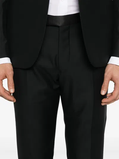 Tagliatore Wool Suit In Black