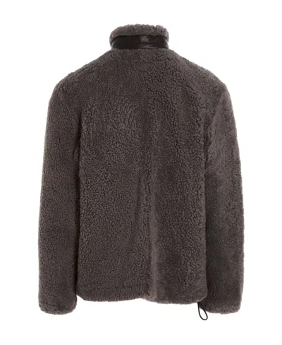 Loewe Jacket In Shearling In Brown