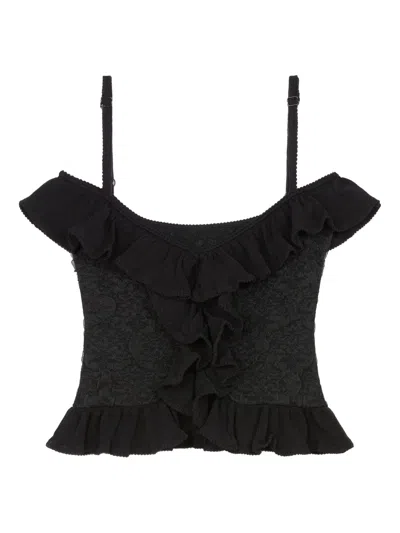 Donde Esteban Lanzarote Knitted Top In Black