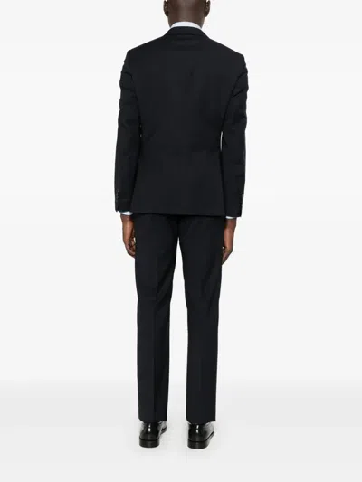 Tagliatore Single-breasted Suit In Blue