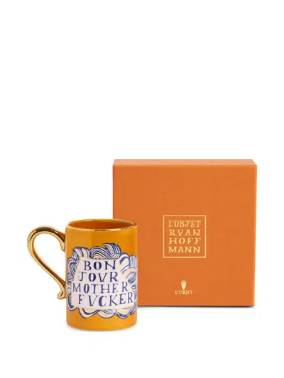 L'objet Ruan Hoffmann Bonjour Mug In Gold