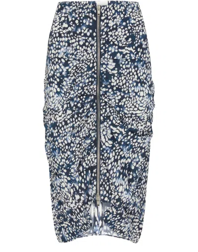 Isabel Marant Patterned Skirt In Gray