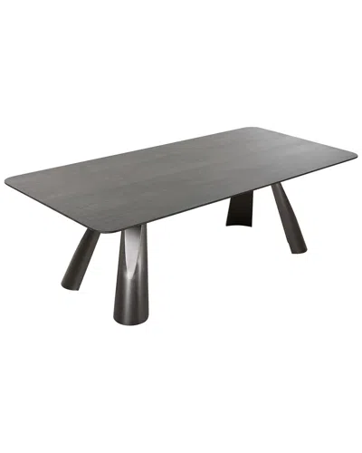 Pasargad Home Novara Design Dark Brown Rectangle Dining Table