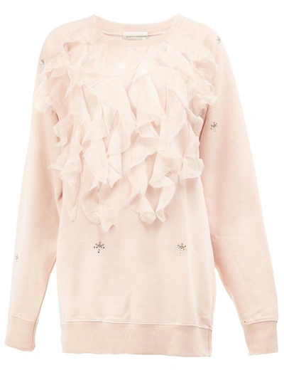 Shop Faith Connexion Ruffled Applique Sweatshirt