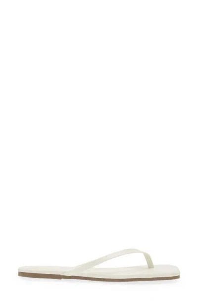 Tkees Lily Square Toe Flip Flop In Cream