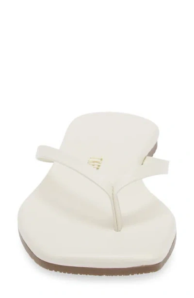 Tkees Lily Square Toe Flip Flop In Cream