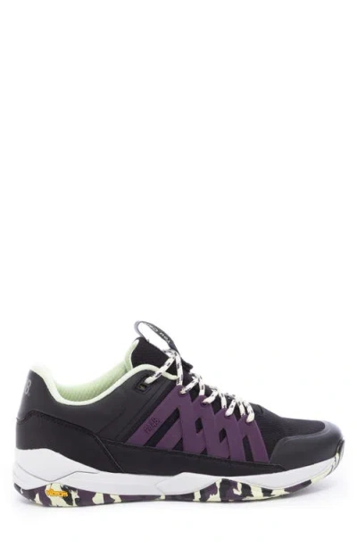 P448 Court Sneaker In Black Purple