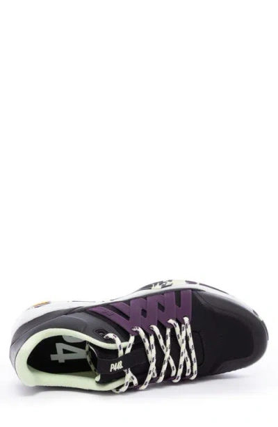 P448 Court Sneaker In Black Purple