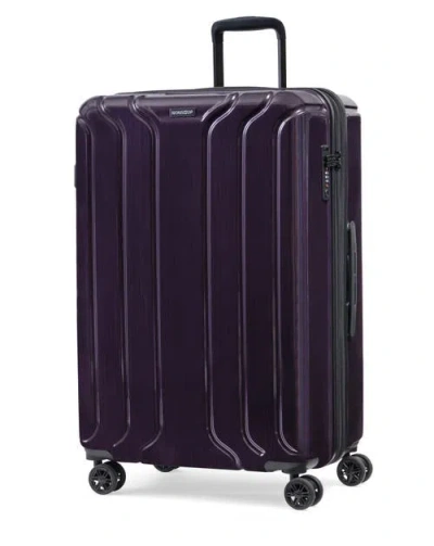 Nonstop New York Elite 3-piece Expandable Spinner Luggage Set And 3-piece Packing Cube Set In Plum