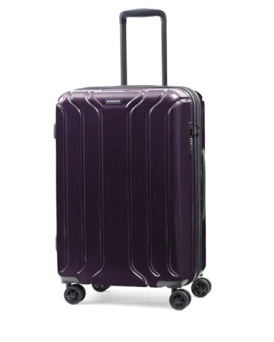 Nonstop New York Elite 3-piece Expandable Spinner Luggage Set And 3-piece Packing Cube Set In Plum