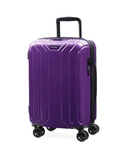 Nonstop New York Elite 3-piece Expandable Spinner Luggage Set And 3-piece Packing Cube Set In Purple