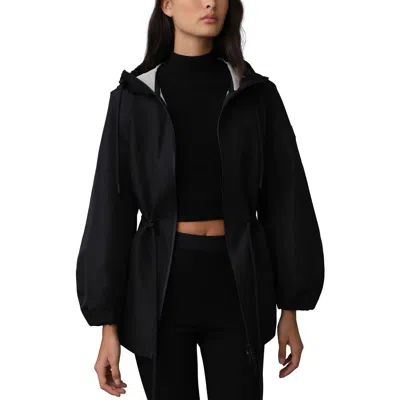 Mackage Kalea Windproof & Water Resistant Recycled Polyester Jacket In Black-trench