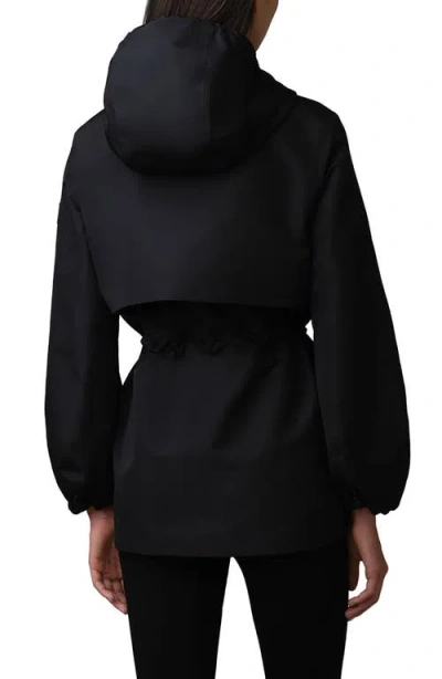 Mackage Kalea Windproof & Water Resistant Recycled Polyester Jacket In Black-trench