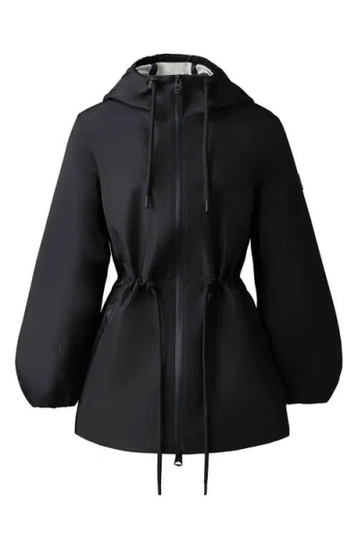 Mackage Kalea Windproof & Water Resistant Recycled Polyester Jacket In Black-trench