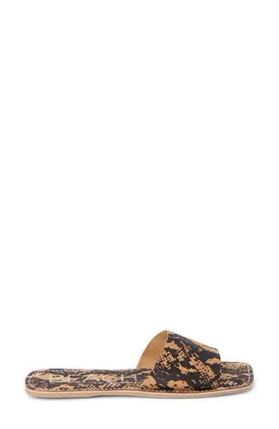 Beach By Matisse Bali Slide Sandal In Tan Python