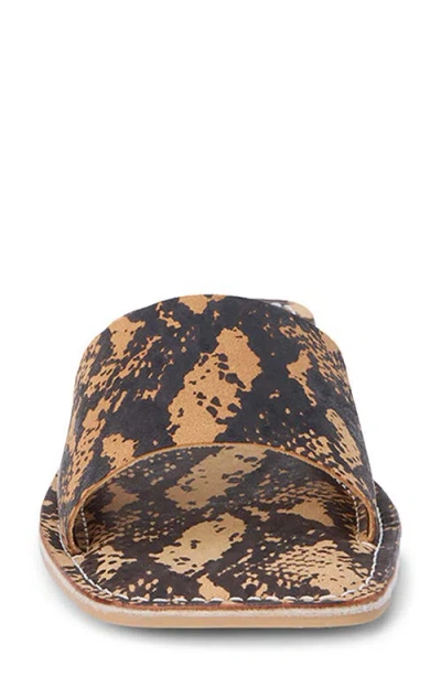 Beach By Matisse Bali Slide Sandal In Tan Python