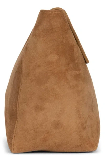 Jeffrey Campbell Toolbox Leather Clutch In Tan Suede
