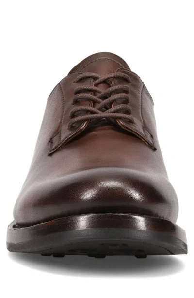 Frye Dylan Plain Toe Oxford In Dark Brown