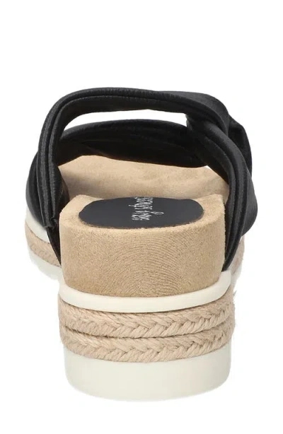 Easy Street Ja Knotted Slide Sandal In Black