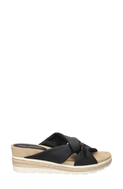 Easy Street Ja Knotted Slide Sandal In Black