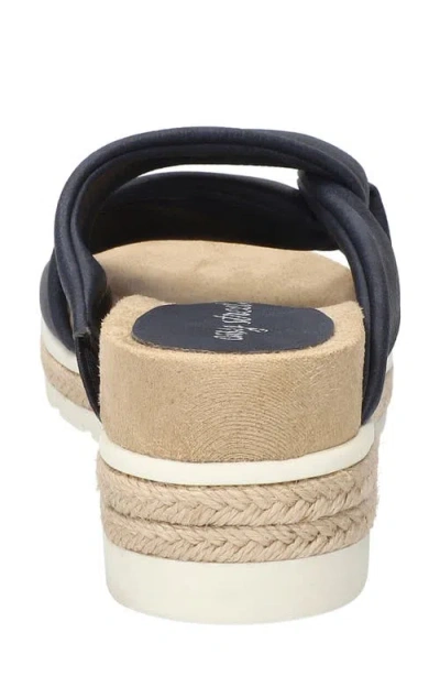 Easy Street Womens Ja Wedge Sandals In Navy