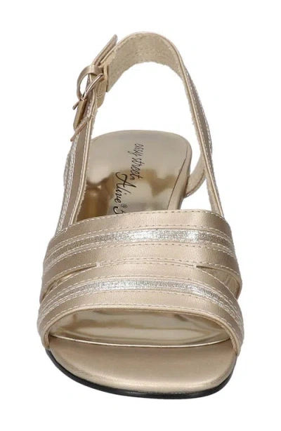 Easy Street Women's Meghan Slingback Heeled Sandals In Champagne