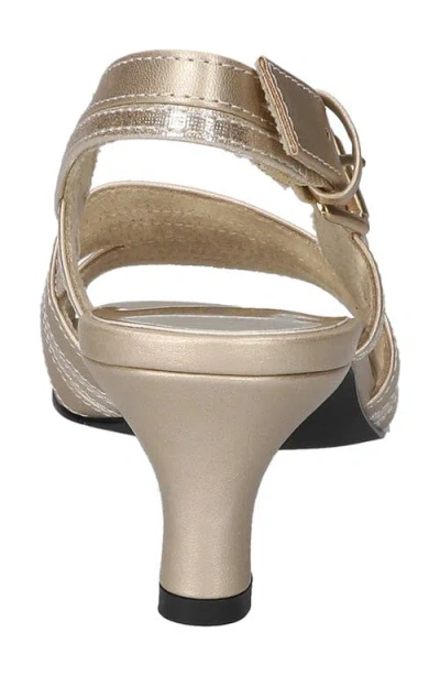 Easy Street Women's Meghan Slingback Heeled Sandals In Champagne