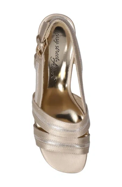 Easy Street Women's Meghan Slingback Heeled Sandals In Champagne