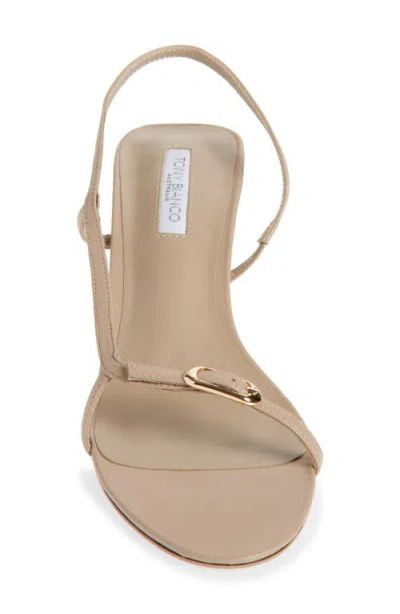 Tony Bianco Christine Slingback Sandal In Bisque Nappa