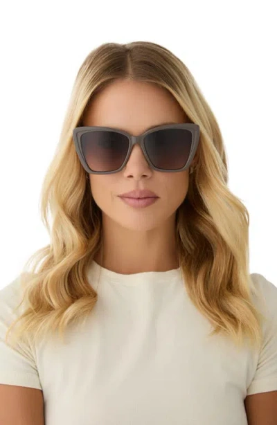 Diff Becky Ii 56mm Cat Eye Sunglasses In Truffle Gradient