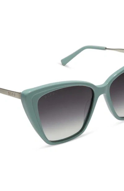 Diff Becky Ii 56mm Cat Eye Sunglasses In Grey Gradient