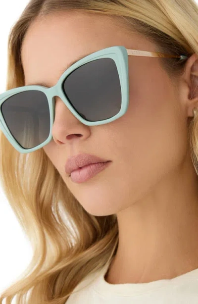 Diff Becky Ii 56mm Cat Eye Sunglasses In Grey Gradient
