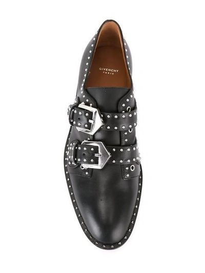 Shop Givenchy Studded Buckled Shoes