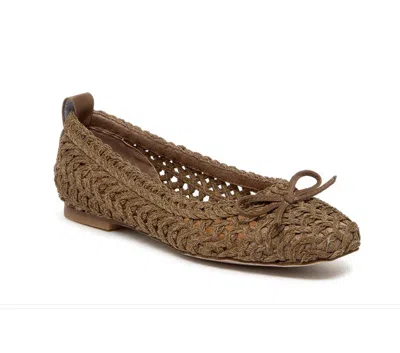 Kelsi Dagger Frankie Armadillo Crochet Ballet Flats In Multi