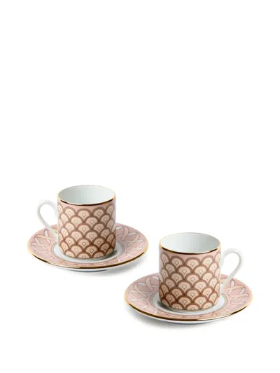 La Doublej Impero Espresso Cup Set Of 2 In Pink
