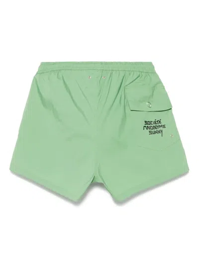 Société Anonyme Sunny Board Swim Shorts In Green