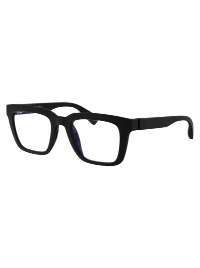 Mykita Md34-indigo Clear Steel Glasses In 354